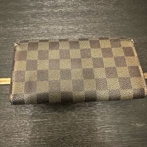 Louis Vuitton Brown Checkered Wallet